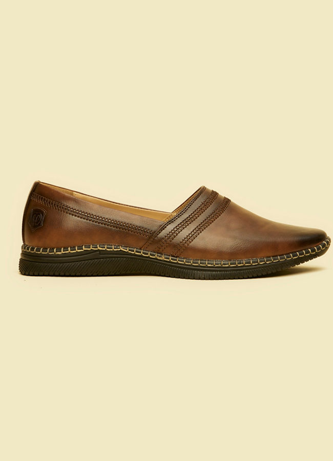 Manyavar Men Brown Elegance Shoe