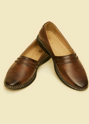 Manyavar Men Brown Elegance Shoe