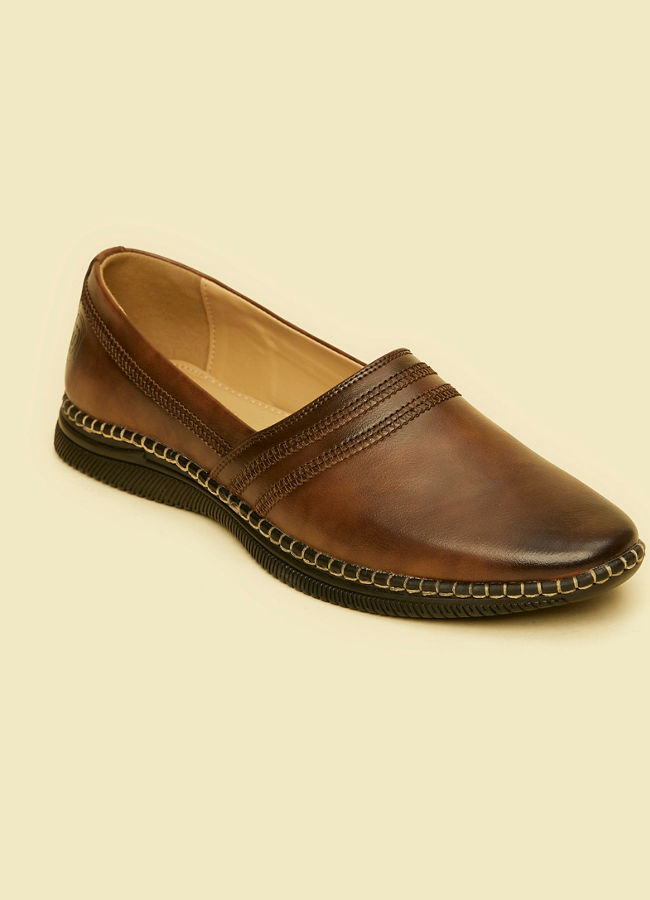 Manyavar Men Brown Elegance Shoe