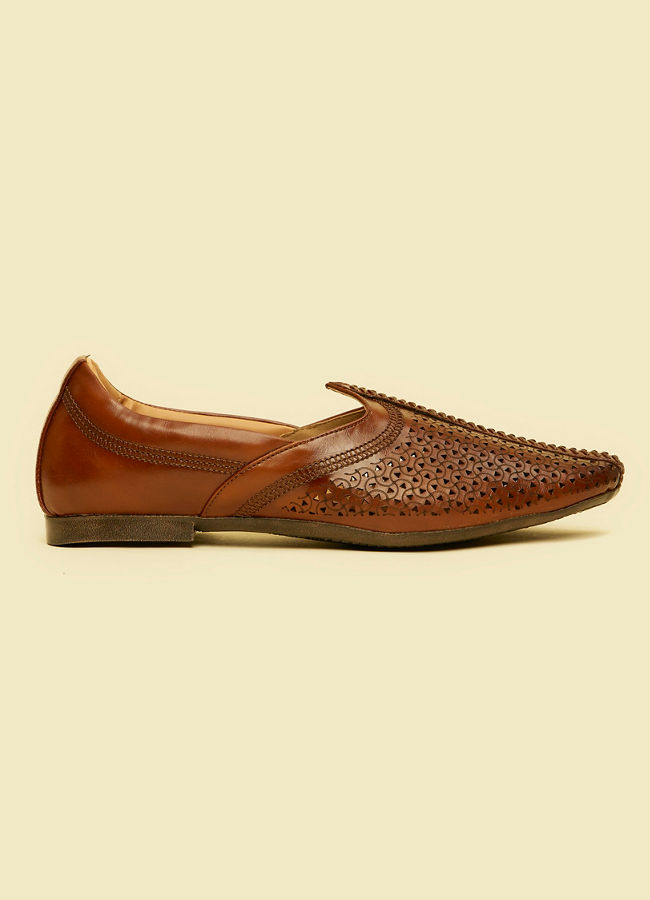 Manyavar Men Brown Ethnic Wedding Shoe