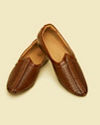 Manyavar Men Brown Ethnic Wedding Shoe