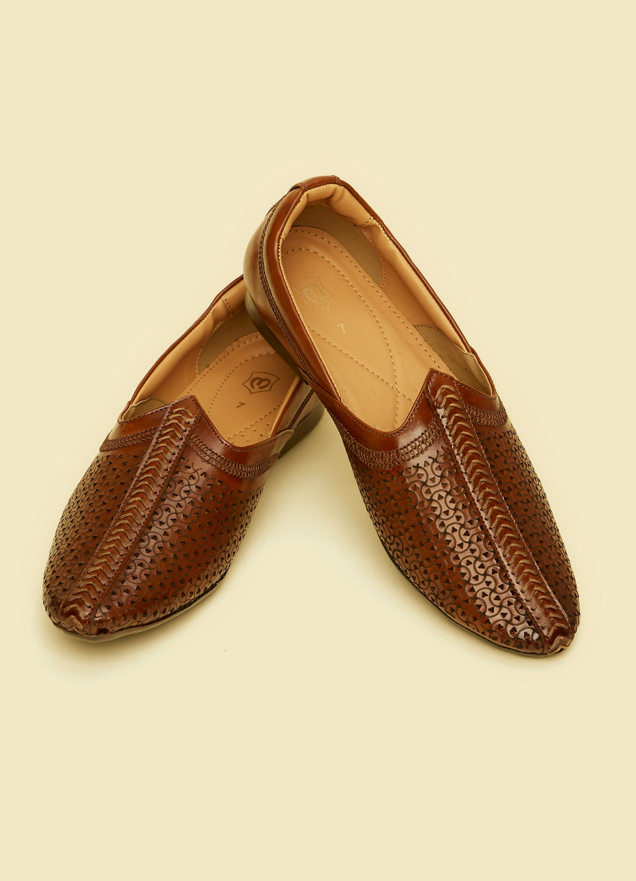 Manyavar Men Brown Ethnic Wedding Shoe