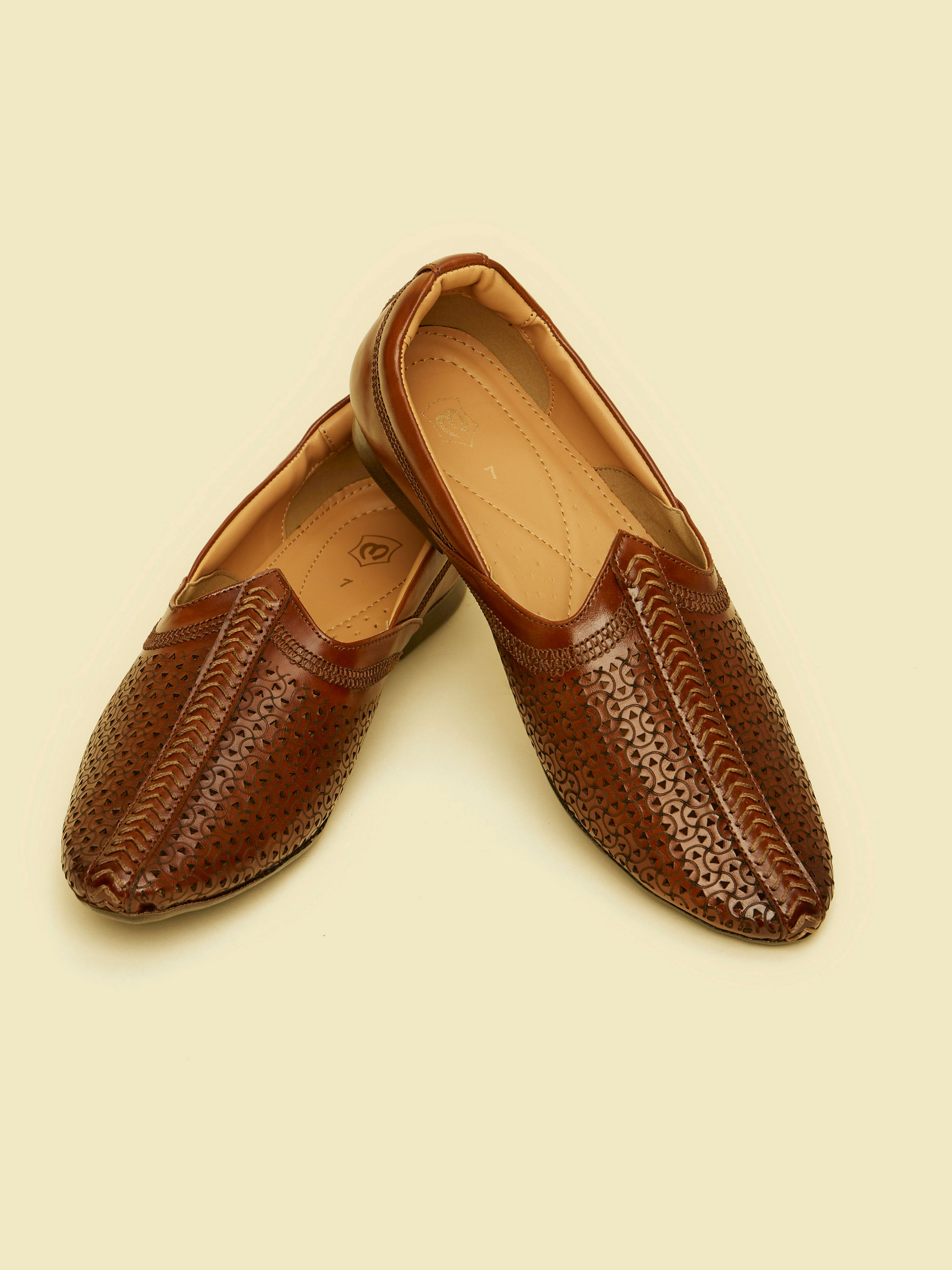 Manyavar Men Brown Ethnic Wedding Shoe