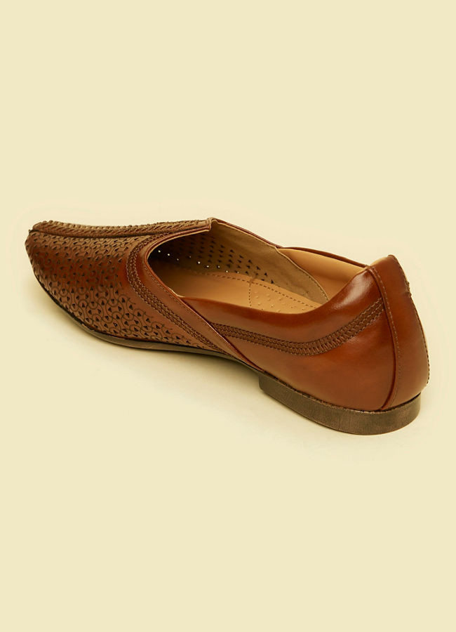Manyavar Men Brown Ethnic Wedding Shoe
