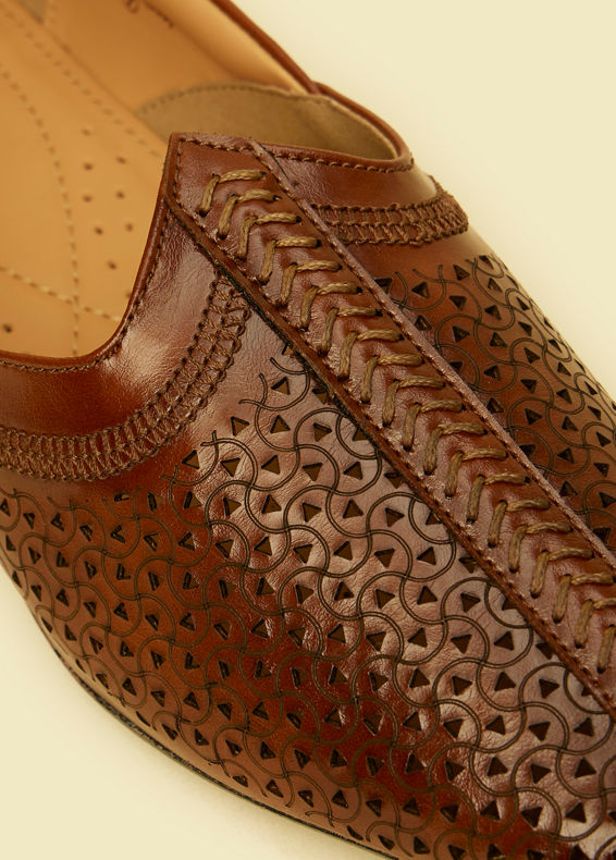 Manyavar Men Brown Ethnic Wedding Shoe