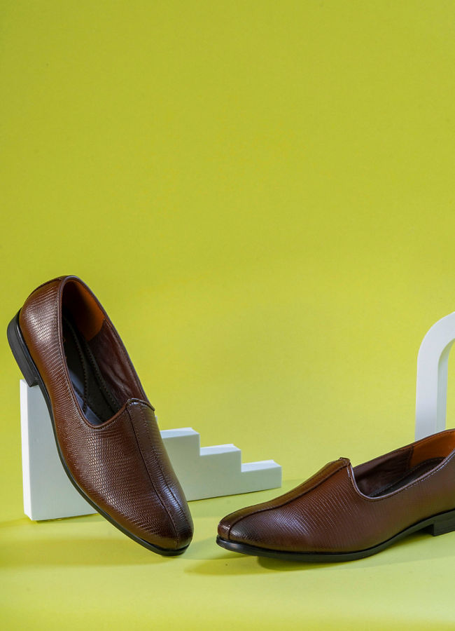 Manyavar Men Dark Brown Serenity Shoe