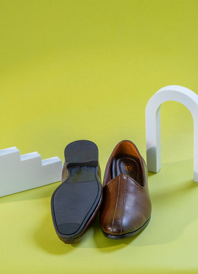 Manyavar Men Dark Brown Serenity Shoe