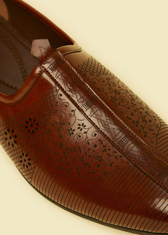 Manyavar Men Dashing Brown Shoe