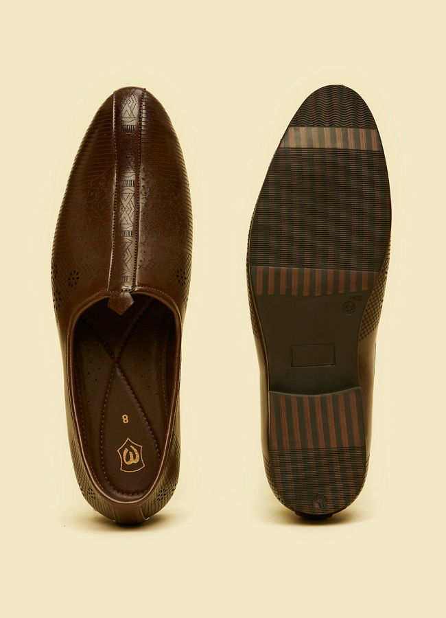 Manyavar Men Dark Brown Elegance Shoe