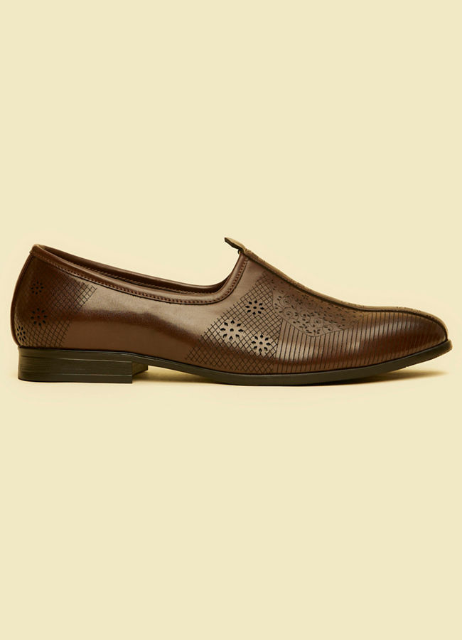 Manyavar Men Dark Brown Elegance Shoe