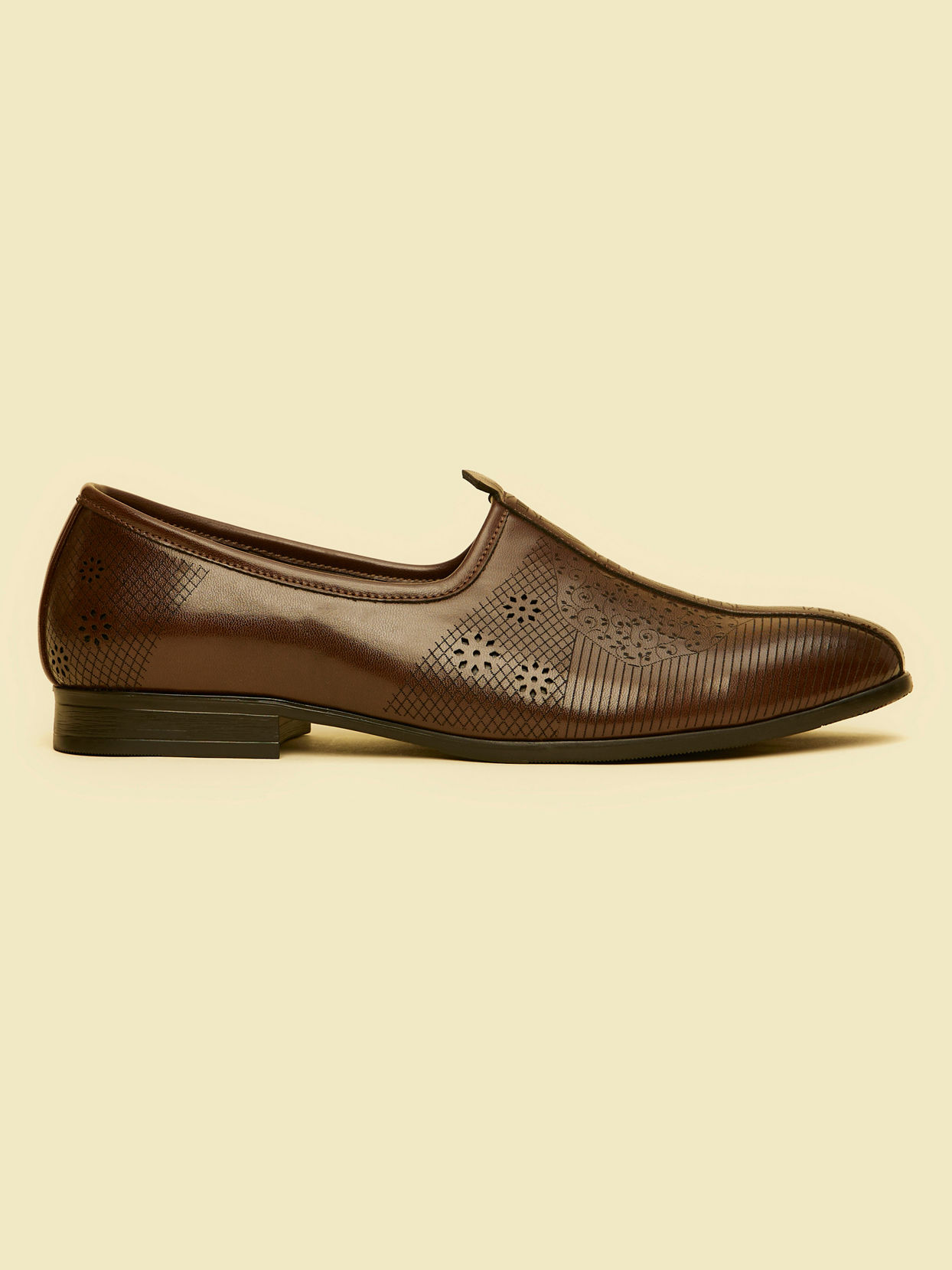Manyavar Men Dark Brown Elegance Shoe