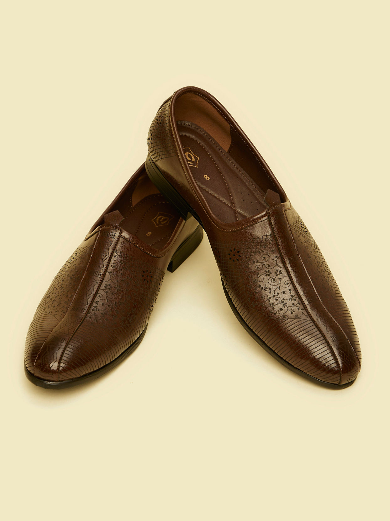 Manyavar Men Dark Brown Elegance Shoe