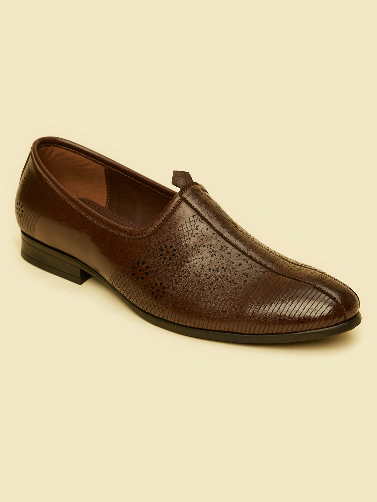 Manyavar Men Dark Brown Elegance Shoe