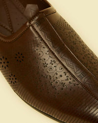 Manyavar Men Dark Brown Elegance Shoe