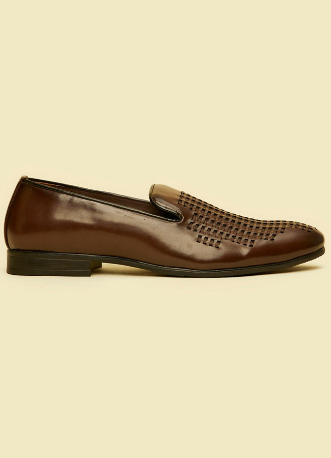 Manyavar Men Brown Charm Festive Shoe