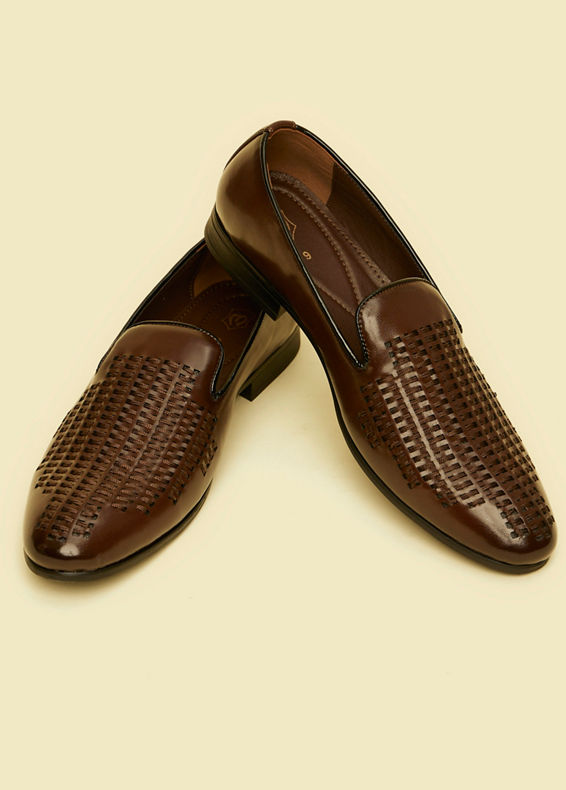 Manyavar Men Brown Charm Festive Shoe
