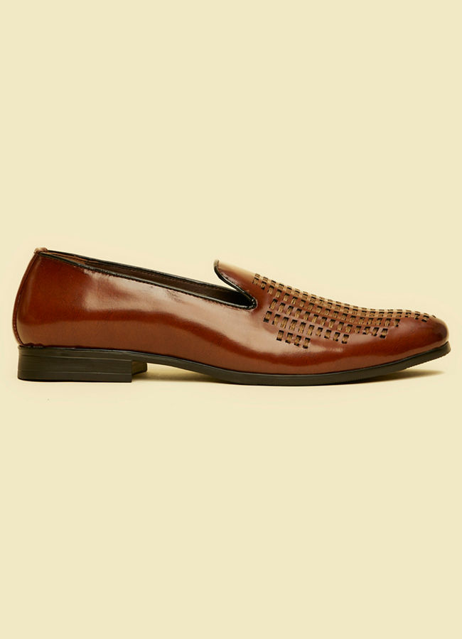Manyavar Men Dark Brown Elegance Shoe