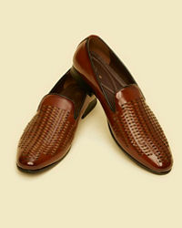 Manyavar Men Dark Brown Elegance Shoe