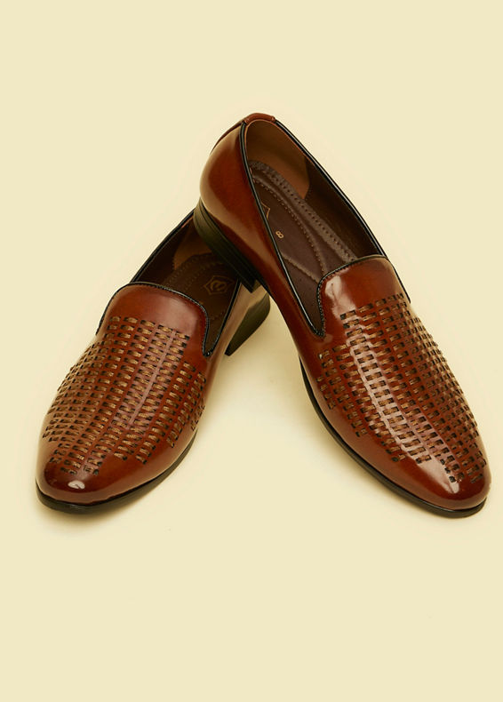 Manyavar Men Dark Brown Elegance Shoe