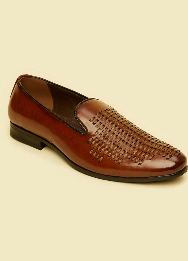 Manyavar Men Dark Brown Elegance Shoe