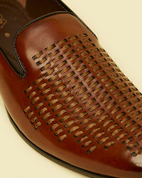 Manyavar Men Dark Brown Elegance Shoe