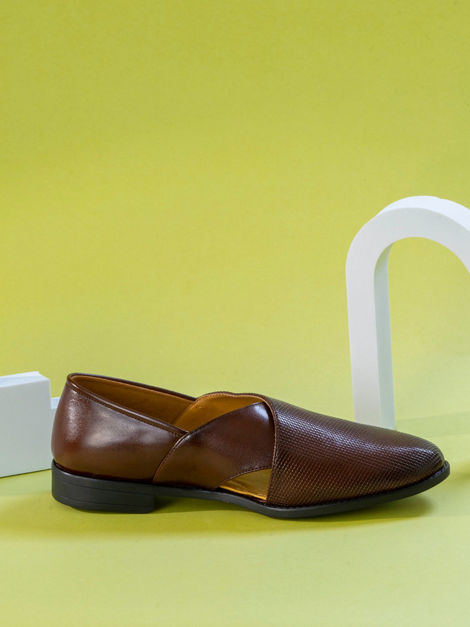 Manyavar Men Dark Brown Regalia Shoe