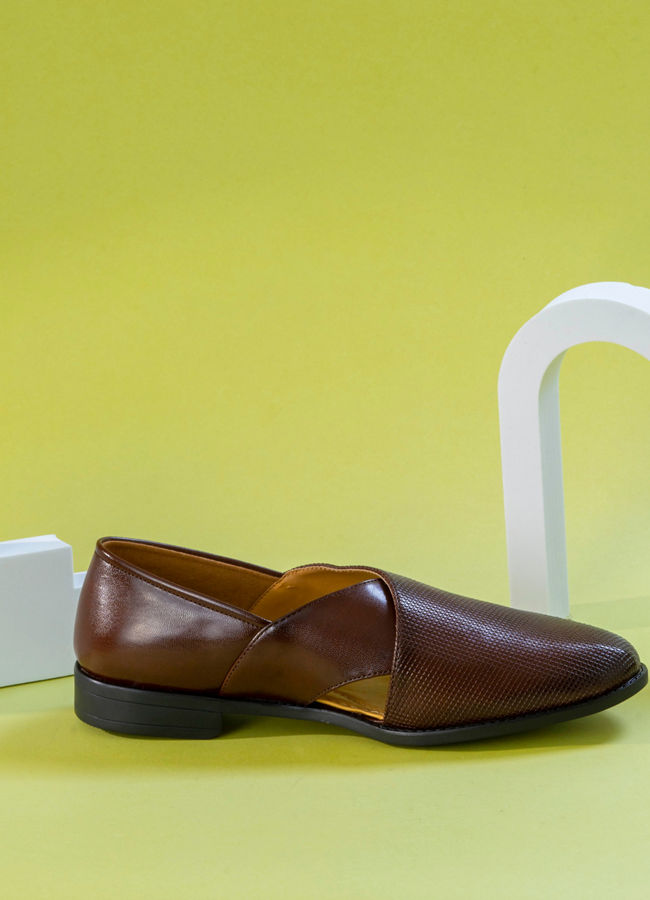 Manyavar Men Dark Brown Regalia Shoe