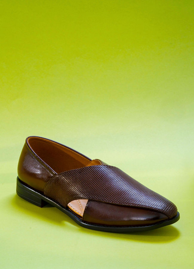 Manyavar Men Dark Brown Regalia Shoe