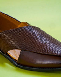 Manyavar Men Dark Brown Regalia Shoe