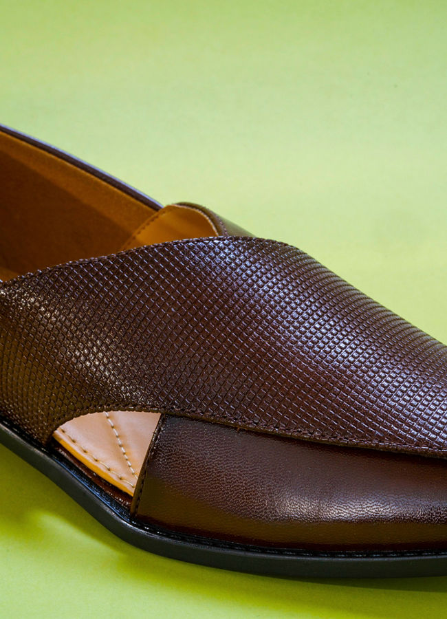 Manyavar Men Dark Brown Regalia Shoe