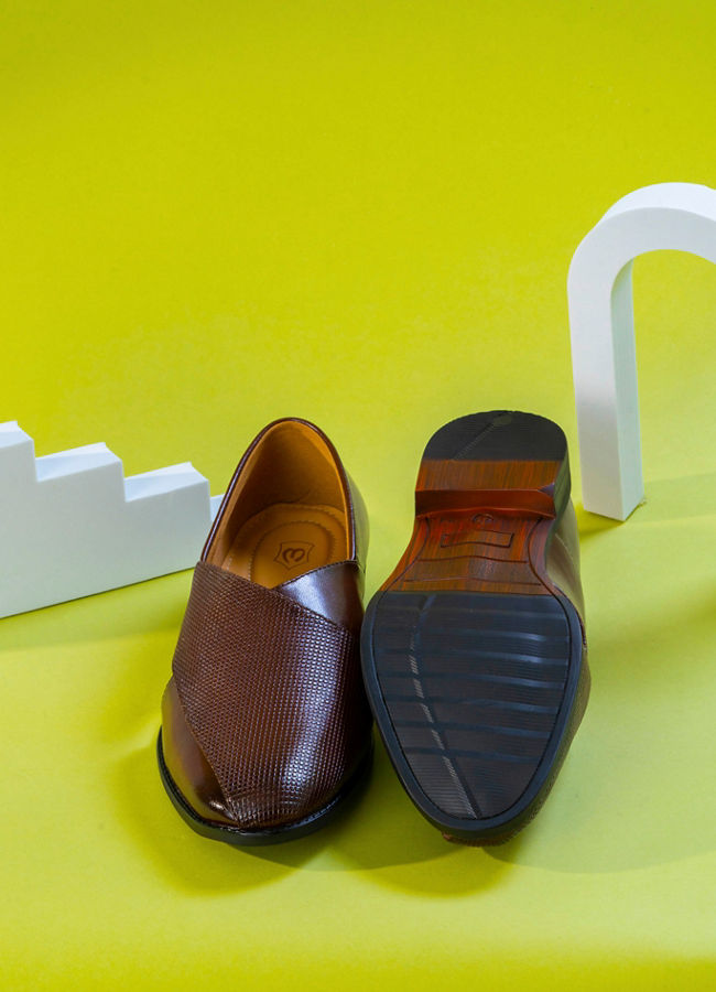 Manyavar Men Dark Brown Regalia Shoe