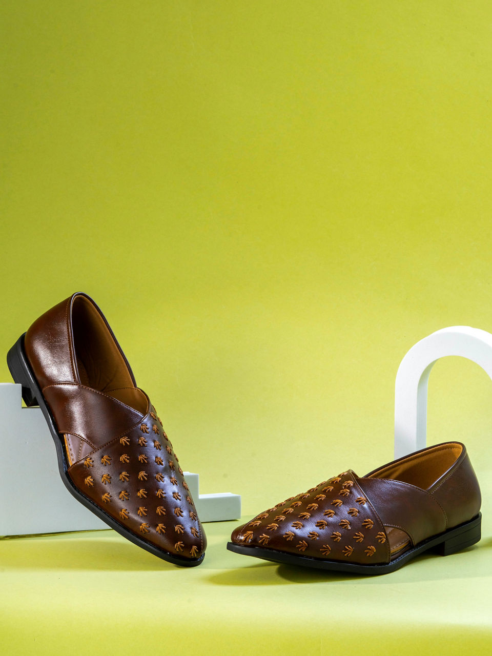 Manyavar Men Posh Dark Brown Shoe