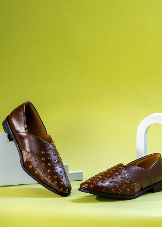 Manyavar Men Posh Dark Brown Shoe