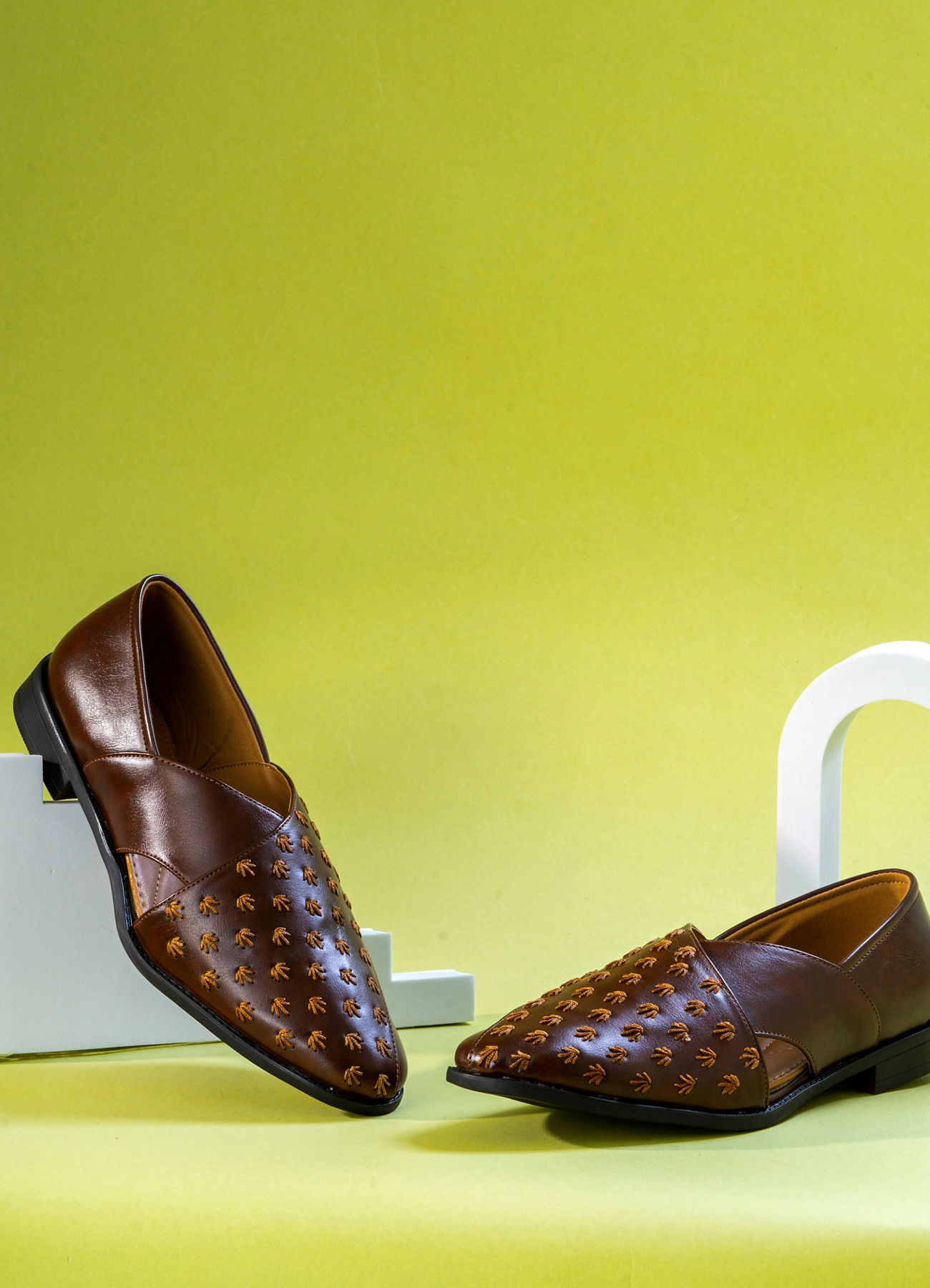 Manyavar Men Posh Dark Brown Shoe