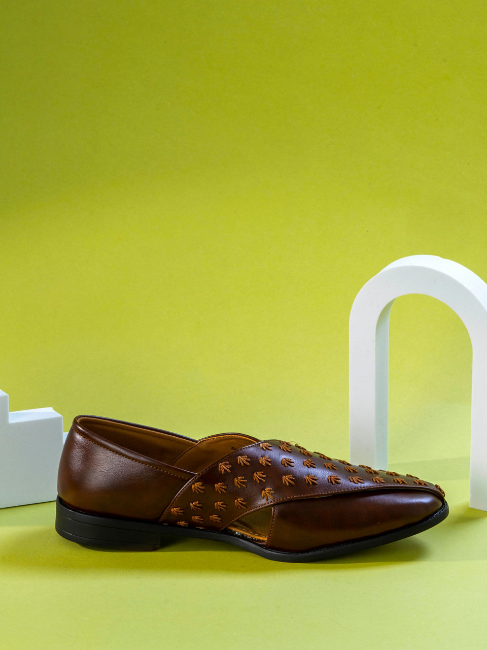 Manyavar Men Posh Dark Brown Shoe