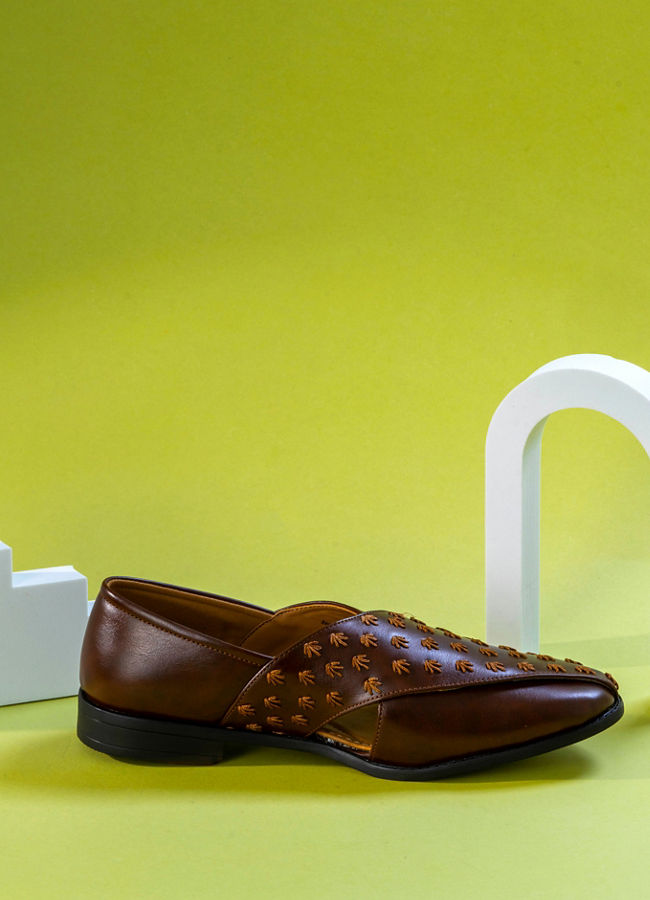 Manyavar Men Posh Dark Brown Shoe