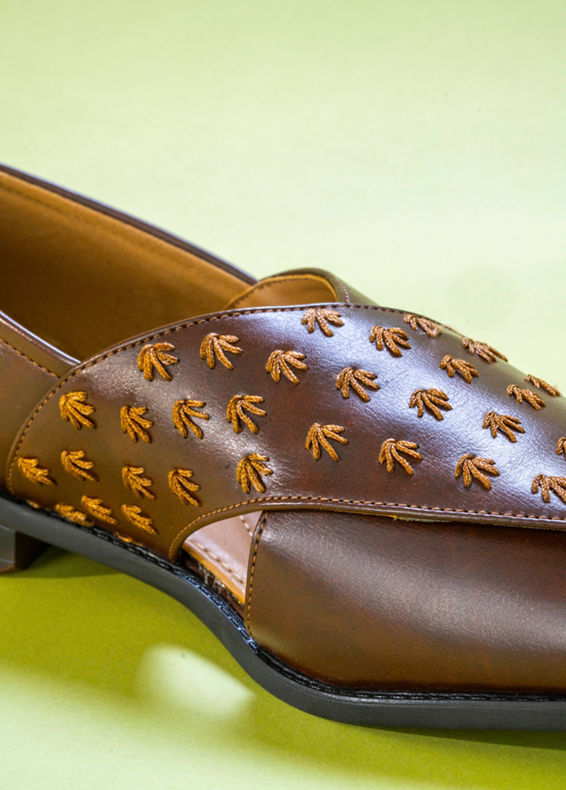 Manyavar Men Posh Dark Brown Shoe