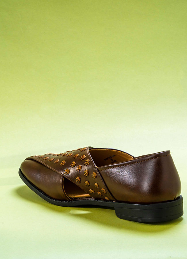 Manyavar Men Posh Dark Brown Shoe