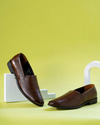 Manyavar Men Classic Dark Brown Shoe