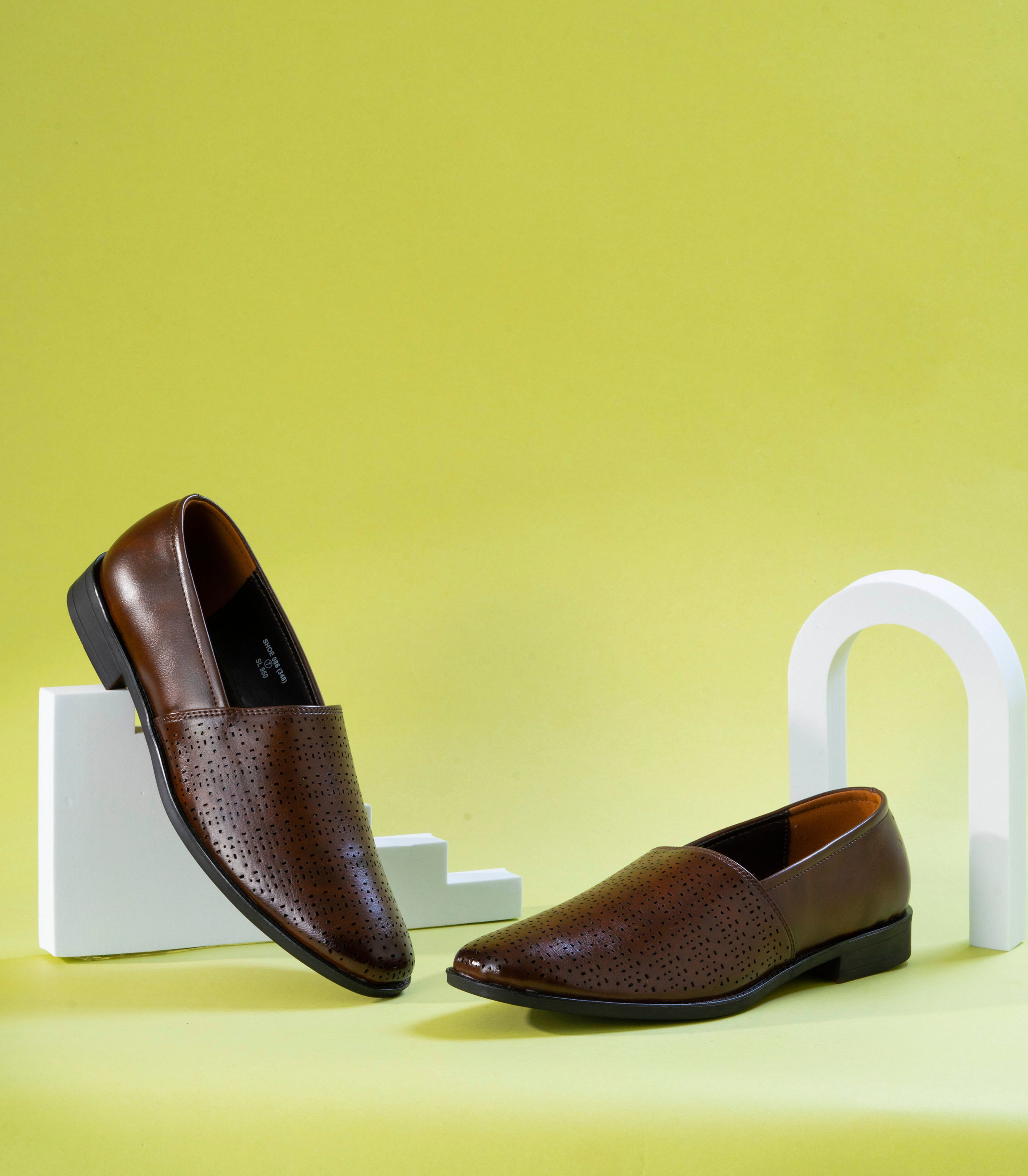 Manyavar Men Classic Dark Brown Shoe