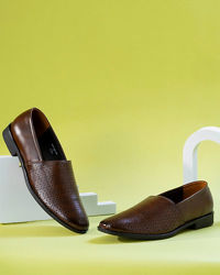 Manyavar Men Classic Dark Brown Shoe