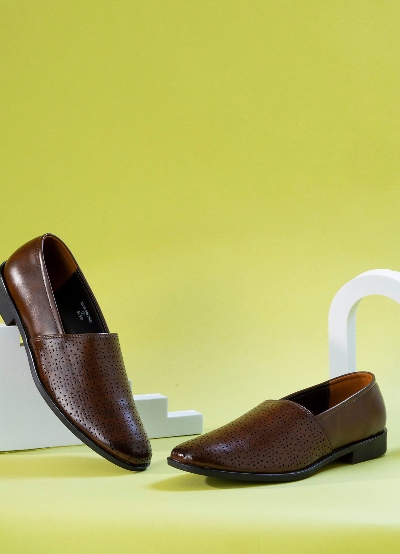 Manyavar Men Classic Dark Brown Shoe