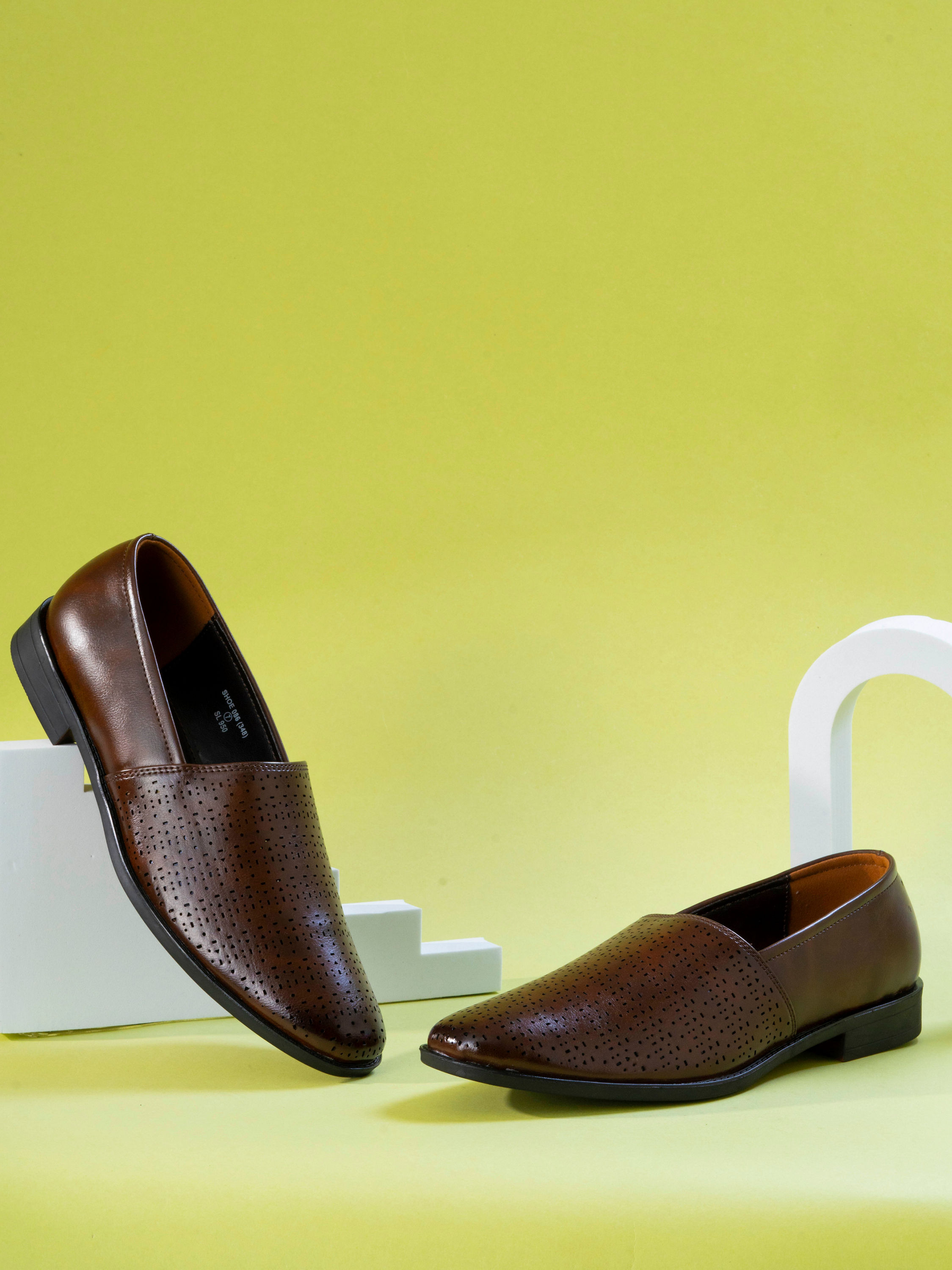 Manyavar Men Classic Dark Brown Shoe