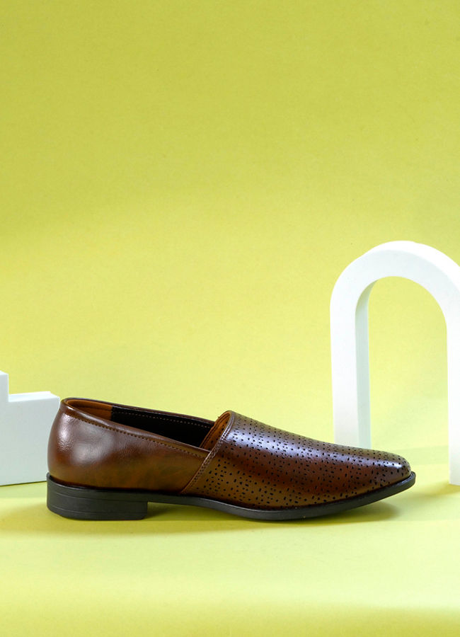 Manyavar Men Classic Dark Brown Shoe