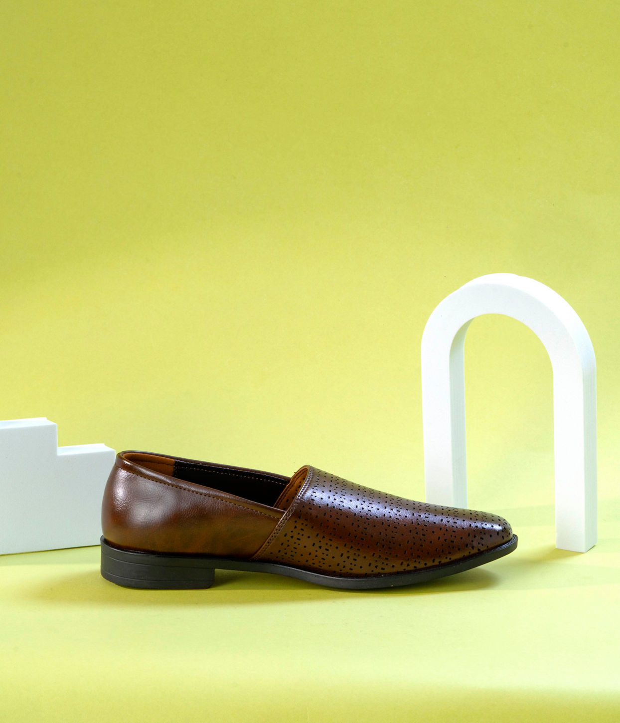 Manyavar Men Classic Dark Brown Shoe