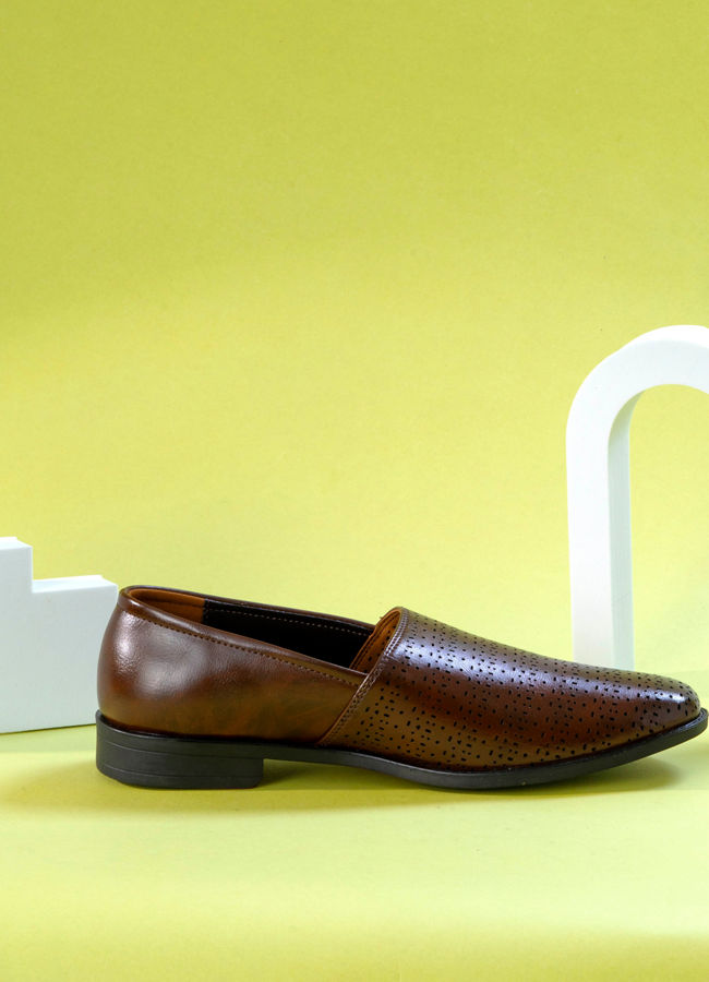 Manyavar Men Classic Dark Brown Shoe