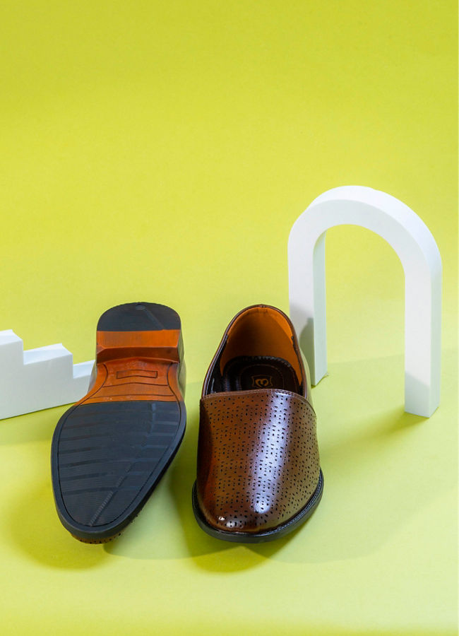 Manyavar Men Classic Dark Brown Shoe