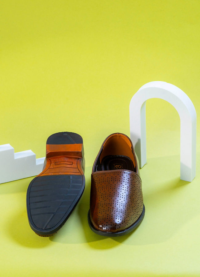 Manyavar Men Classic Dark Brown Shoe