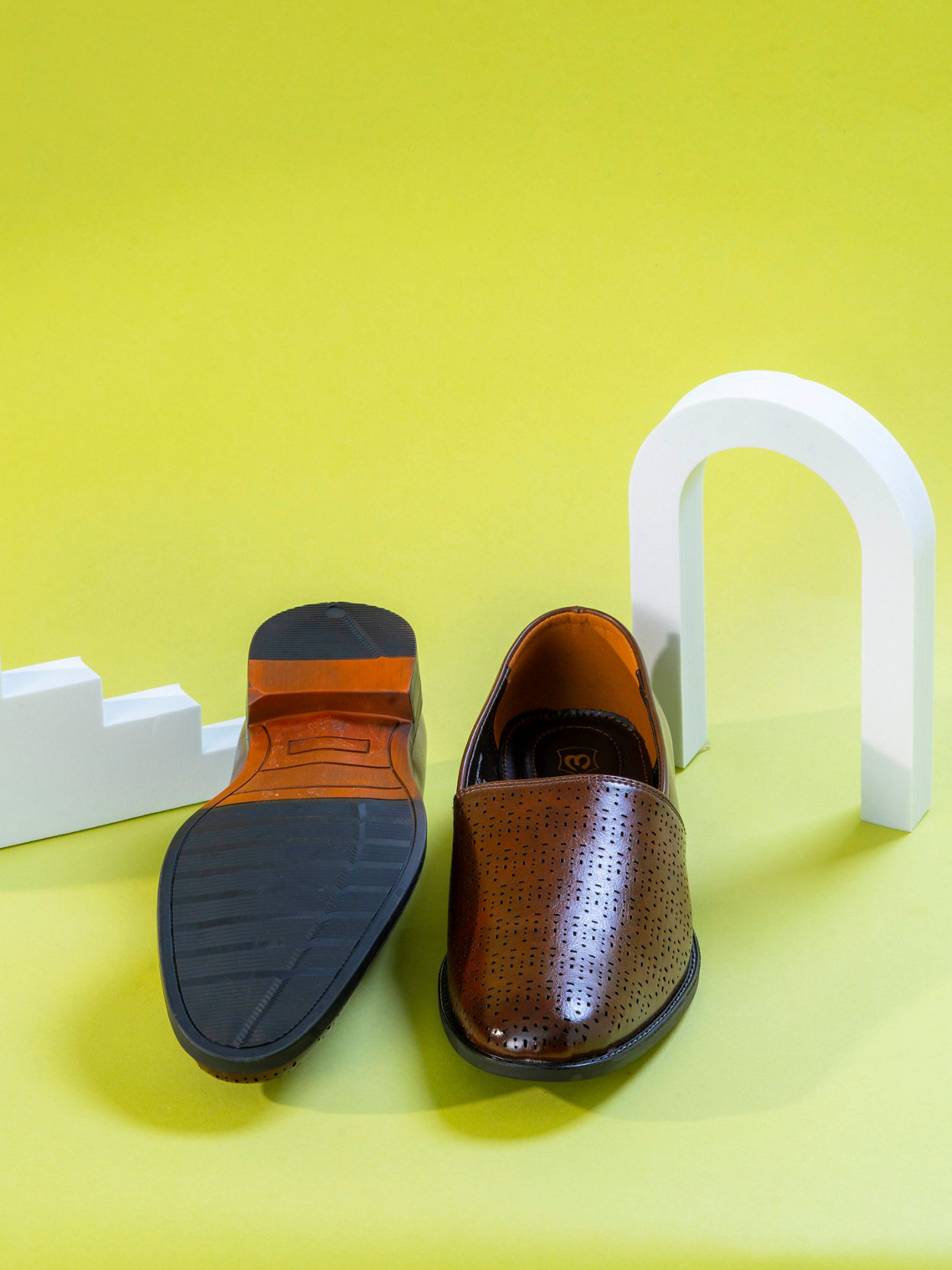 Manyavar Men Classic Dark Brown Shoe