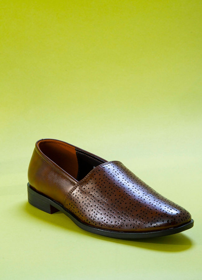 Manyavar Men Classic Dark Brown Shoe